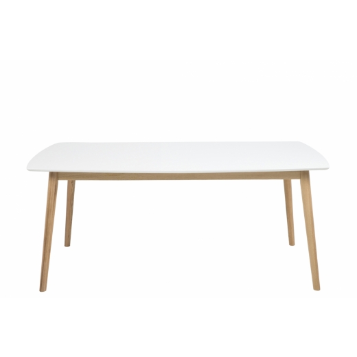 Jedálenský stôl Vilen, 150 cm, biela/dub - 1