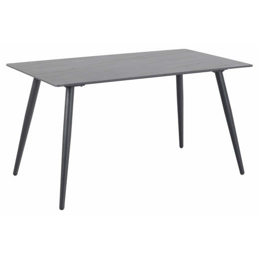 Jedálenský stôl Wicklow, 140 cm, čierna - 1
