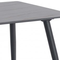 Jedálenský stôl Wicklow, 140 cm, čierna - 6