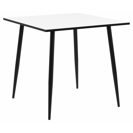 Jedálenský stôl Wila, 80 cm, biela / kov - 1