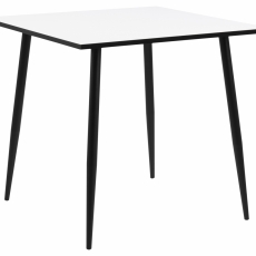 Jedálenský stôl Wila, 80 cm, biela / kov - 1