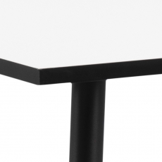 Jedálenský stôl Wila, 80 cm, biela / kov - 4