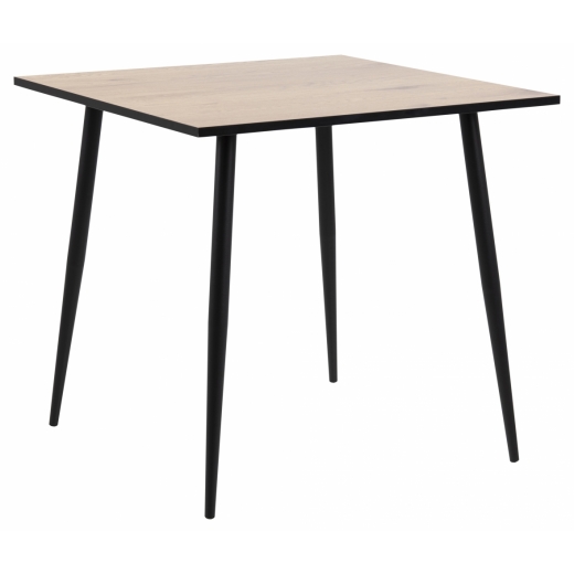 Jedálenský stôl Wila, 80 cm, dub / kov - 1