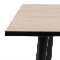 Jedálenský stôl Wila, 80 cm, dub / kov - 3