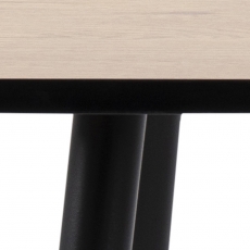 Jedálenský stôl Wila, 80 cm, dub / kov - 4