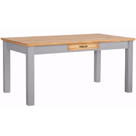 Jedálenský stôl Yvet, 160 cm, sivá - 1