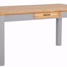 Jedálenský stôl Yvet, 160 cm, sivá - 1