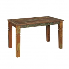 Jedálenský stôl z recyklovaného dreva Kalkutta, 120 cm, mango