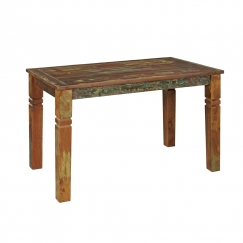 Jedálenský stôl z recyklovaného dreva Kalkutta, 120 cm, mango