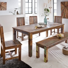 Jedálenský stôl z recyklovaného dreva Kalkutta, 180 cm, mango - 4