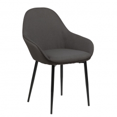Jedálenská stolička Disca (Súprava 2 ks), sivá - 1