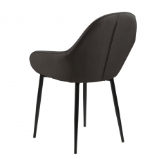Jedálenská stolička Disca (Súprava 2 ks), sivá - 4