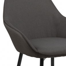 Jedálenská stolička Disca (Súprava 2 ks), sivá - 6
