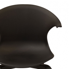 Jedálna stolička Ikona (SET 4 ks), čierna/čierna - 4