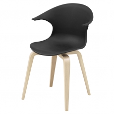 Jedálna stolička Ikona (SET 4 ks), drevo/čierna - 1