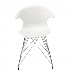 Jedálna stolička Janine (SET 4 ks), biela - 3