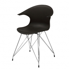 Jedálna stolička Janine (SET 4 ks), čierna - 1