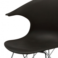Jedálna stolička Janine (SET 4 ks), čierna - 2