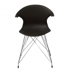 Jedálna stolička Janine (SET 4 ks), čierna - 3
