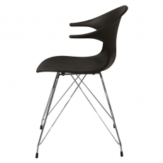 Jedálna stolička Janine (SET 4 ks), čierna - 5