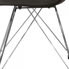 Jedálna stolička Janine (SET 4 ks), čierna - 6