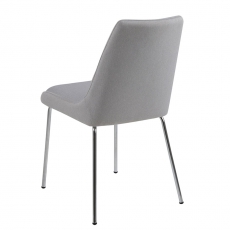 Jedálna stolička na štvornohej konštrukcii Alicia (SET 2 ks), šedá - 3