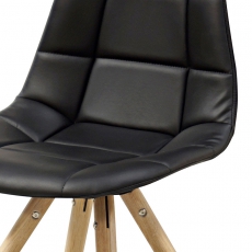 Jedálna stolička Noah (SET 4 ks), čierna - 2