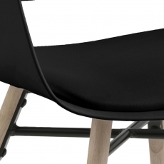 Jedálenská stolička Romana (Súprava 2 ks), čierna - 5