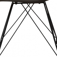 Jedálna stolička s čiernou podnožou Janine (SET 4 ks) - 7