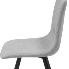 Jedálna stolička Springe (SET 4 ks), svetlo šedá - 6