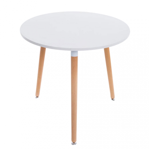 Jedálenský stôl Benet okrúhly, 80 cm, nohy prírodné - 1