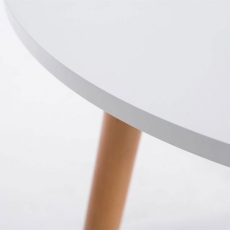 Jedálenský stôl Benet okrúhly, 80 cm, nohy prírodné - 4