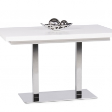 Jedálenský stôl rozkladací August, 200 cm, biela - 1