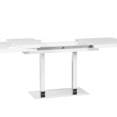 Jedálenský stôl rozkladací August, 200 cm, biela - 5