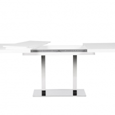 Jedálenský stôl rozkladací August, 200 cm, biela - 4
