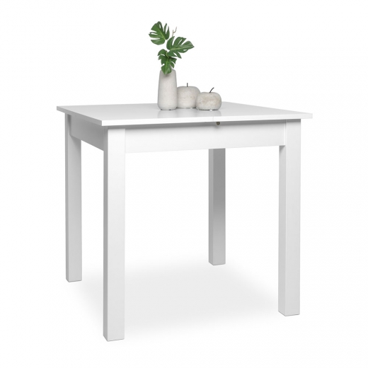 Jedálenský stôl rozkladací Kronborg, 120 cm, biela - 1