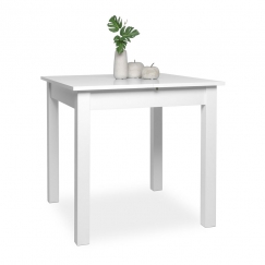 Jedálenský stôl rozkladací Kronborg, 120 cm, biela