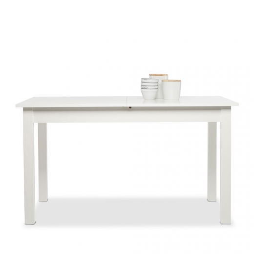 Jedálenský stôl rozkladací Kronborg, 160 cm, biela - 1