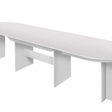 Jedálny stôl rozkladací  Runde, 310 cm, biela - 2