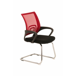 Jednací židle Eureka, červená