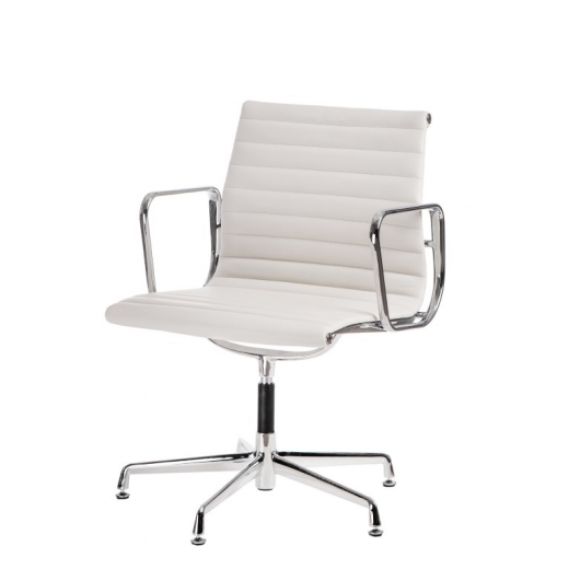 Konferenční židle Magnum, pravá kůže, bílá - 1