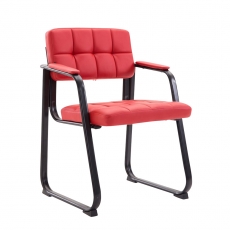 Konferenční židle s područkami Landet kůže - 7