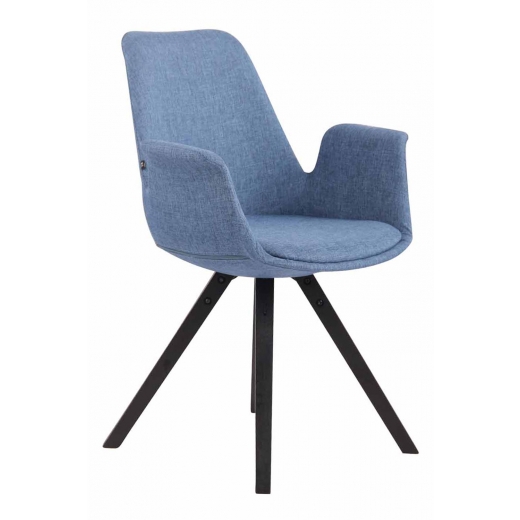 Jídelní čalouněná židle Prins textil, černé nohy - 1