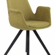 Jídelní čalouněná židle Prins textil, černé nohy - 4