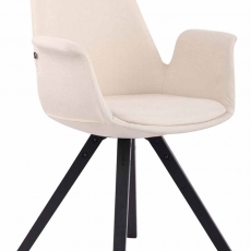 Jídelní čalouněná židle Prins textil, černé nohy - 3