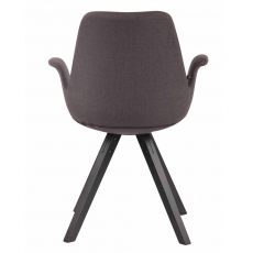 Jídelní čalouněná židle Prins textil, černé nohy - 10