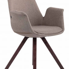Jídelní čalouněná židle Prins textil, nohy ořech - 6