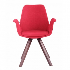 Jídelní čalouněná židle Prins textil, nohy ořech - 10