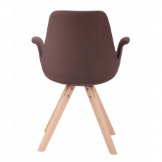Jídelní čalouněná židle Prins textil, přírodní nohy - 9