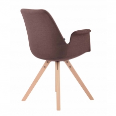 Jídelní čalouněná židle Prins textil, přírodní nohy - 11